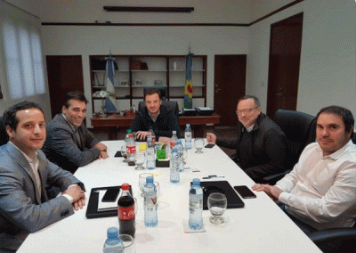 Facundo L�pez con el ministro Scarsi por el SAME Provincia