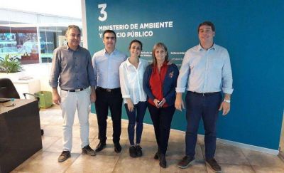 Pagliaroni y Biss buscan trasladar a Chubut experiencias de la Capital Federal en tratamiento y reciclado de residuos