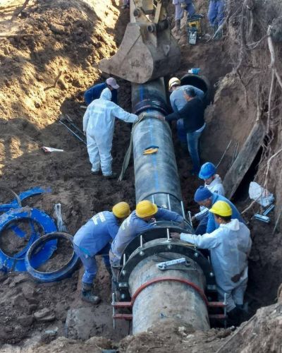 Terminadas las obras, ABSA inform� que se normalizar� el servicio
