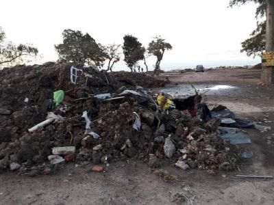 Alertan por el da�o al paisaje ribere�o que causa el relleno de las costas en Punta Lara
