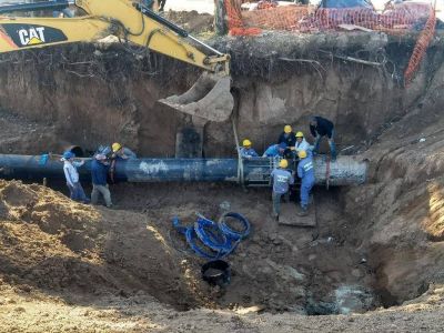 Concluy� la obra del acueducto y el suministro ya se normaliza