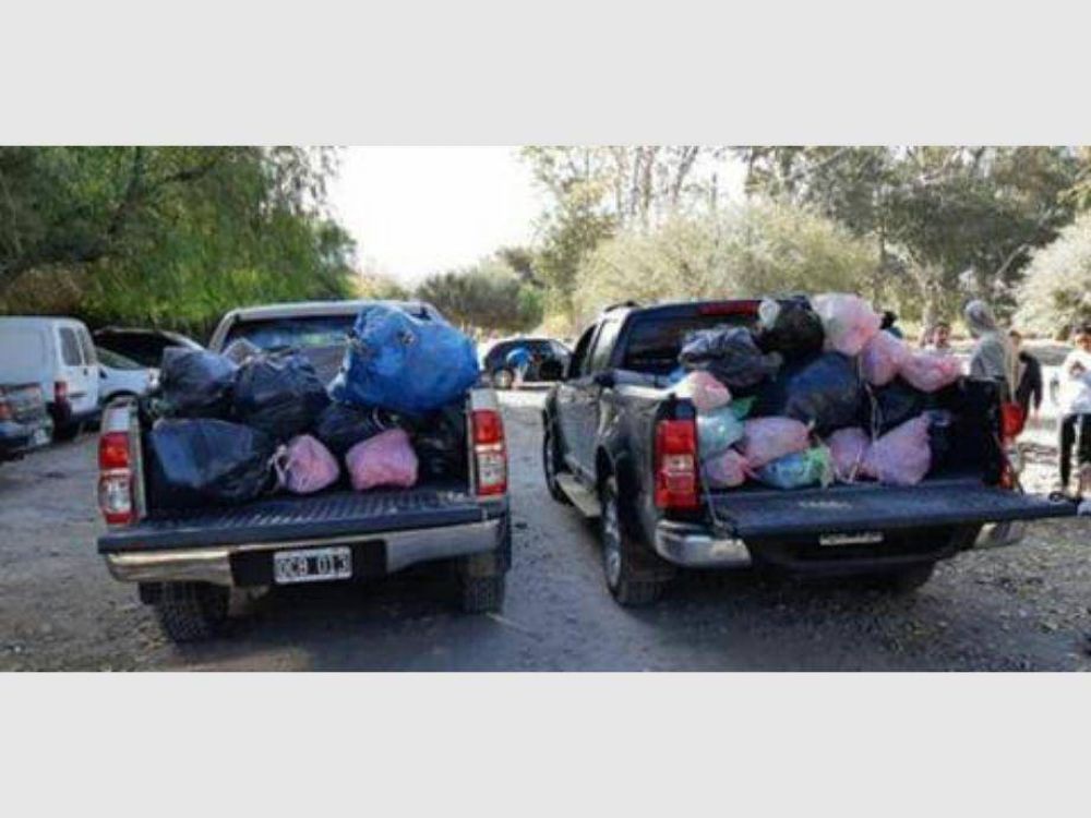 Amantes de la montaa recolectaron 50 kilos de basura de las Sierras Azules