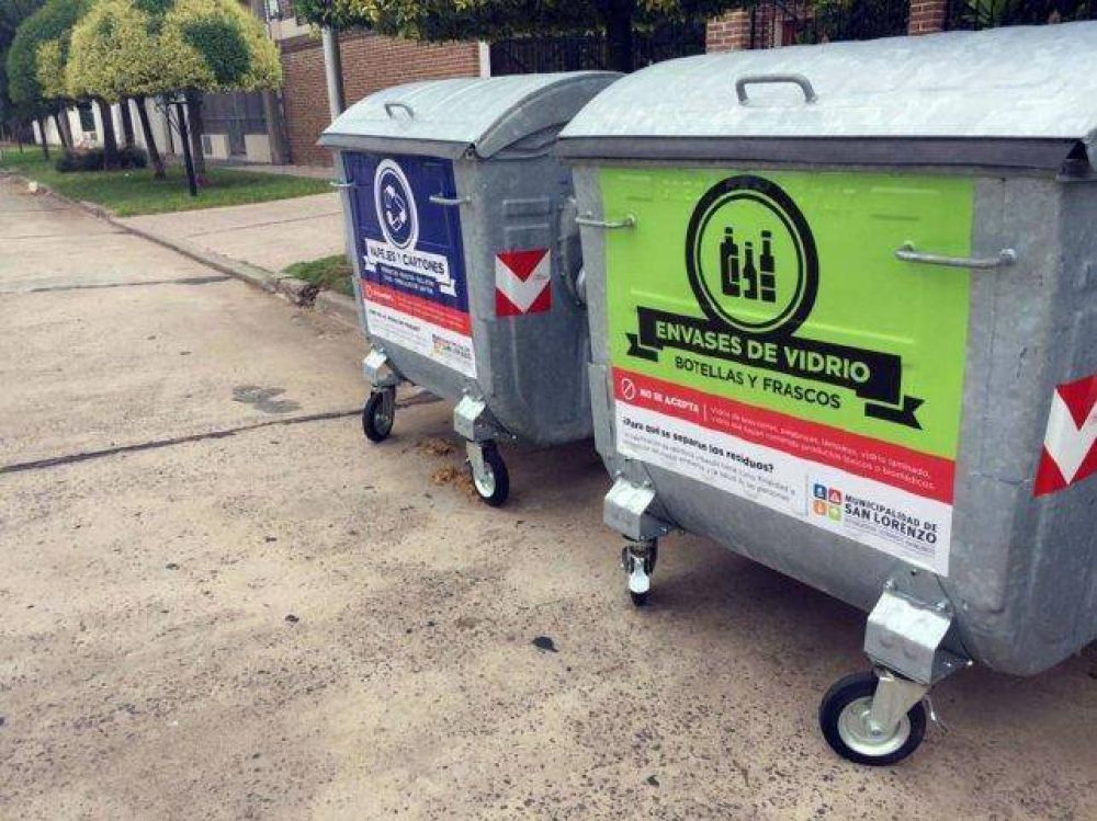 San Lorenzo intensifica sus programas de reciclado de residuos