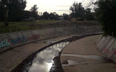 Una obra hidr�ulica en Villa Elisa, entorpecida por amenazas y saboteos