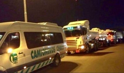 Sin cortes ni piquetes, 200 mil camioneros paralizaban el transporte de carga