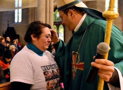 El obispo destac� la lucha de los familiares del Repunte