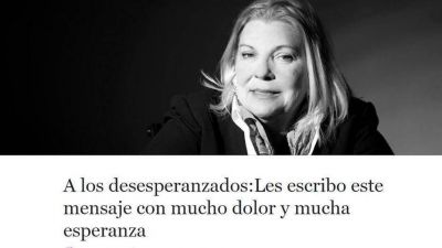 Elisa Carri� critic� a un sector de Cambiemos: 