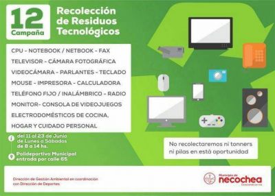 Recolecci�n de Residuos Tecnol�gicos: La campa�a sigue por una semana m�s