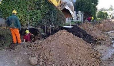 Se inici� importante obra de cloacas por parte del Municipio