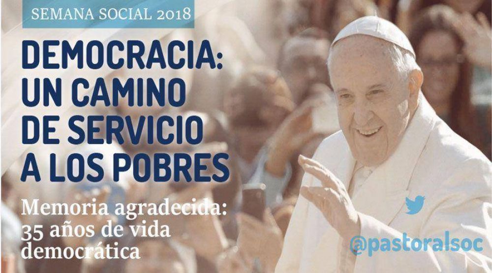 Semana Social en Argentina reflexionar sobre democracia y servicio a los pobres