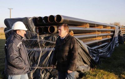 Montenegro supervis� la obra del gasoducto