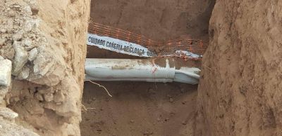 M�s fallas en la obra de cloacas