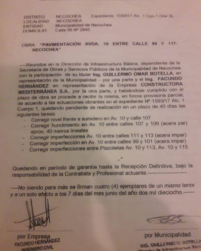 �Por qu� no finaliza la obra de la Av. 10?