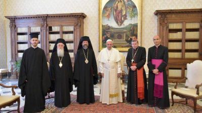 Papa: Que cat�licos y ortodoxos caminen cada vez m�s juntos