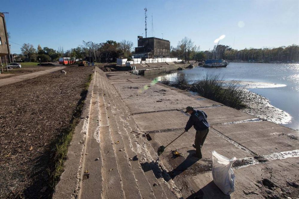 Por falta de fondos, estn paralizadas las obras en el Puerto de San Isidro