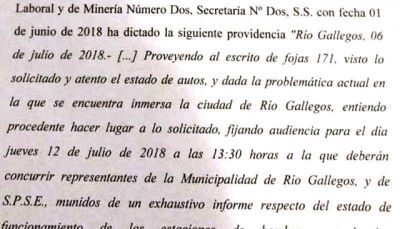 La Justicia cit� a SPSE y al Municipio por los desbordes cloacales en R�o Gallegos