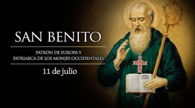 Hoy celebramos a San Benito, patrono de Europa y Patriarca de los monjes occidentales