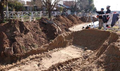 Mor�n: avanza obra de cloacas para m�s de 13 mil vecinos