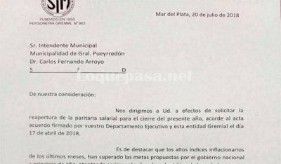 Paritarias: esta es la nota que present� el Sindicato de Municipales al Intendente