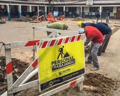 Se incorporaron cinco escuelas quilme�as al servicio de cloacas