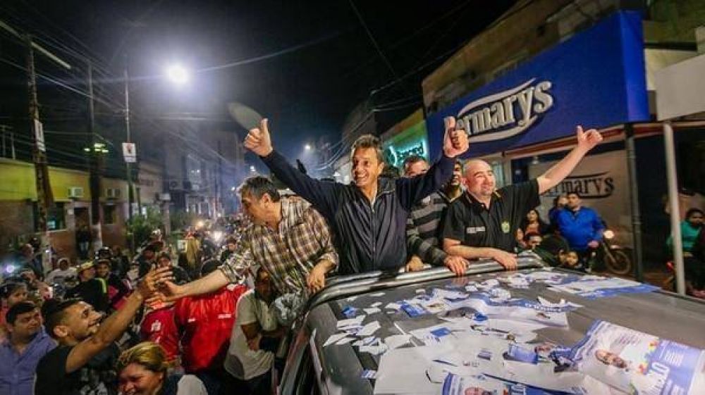 Sergio Massa celebr el triunfo del Frente Renovador en La Banda