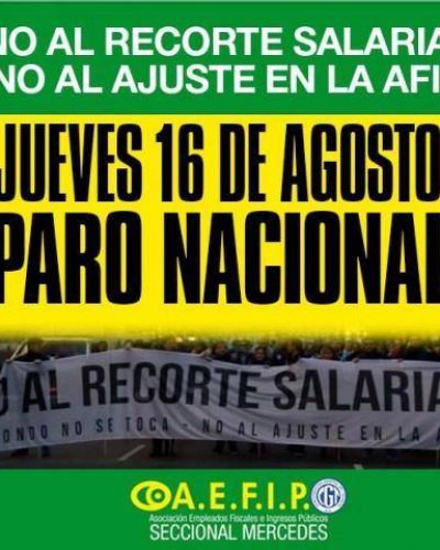 Los trabajadores de la AFIP van al paro