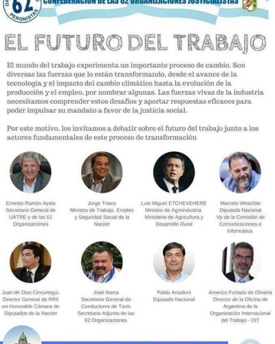 En plena crisis, las 62 reafirma su lealtad y organiza una charla con Triaca y Etchevehere