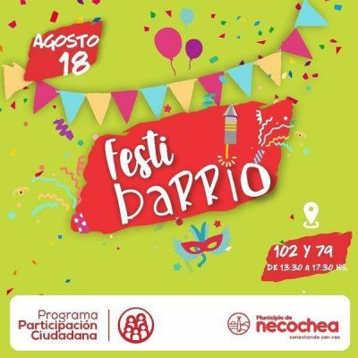 Llega FestiBarrio, una actividad pensada para el festejo con los vecinos 