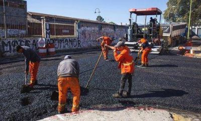 Avanza el reasfalto de la calle Alem y la importante obra hidr�ulica de 9 de julio
