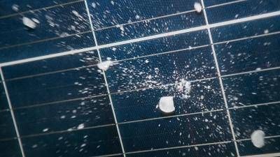 Nuevo simulador de granizo para ensayar paneles solares