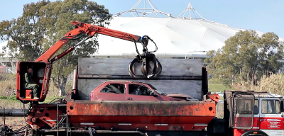 Compactan 1600 veh�culos abandonados para transformarlos en material reutilizable