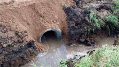Se instalaron nuevas alcantarillas en el barrio San Cayetano