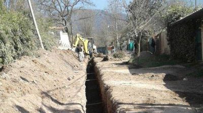 Avanza la obra del sistema de cloacas en San Lorenzo