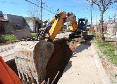 Esteban Echeverr�a: avanzan las obras h�dricas en Monte Grande
