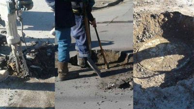 El EPAS acus� a la Muni de pavimentar bocas de la red cloacal