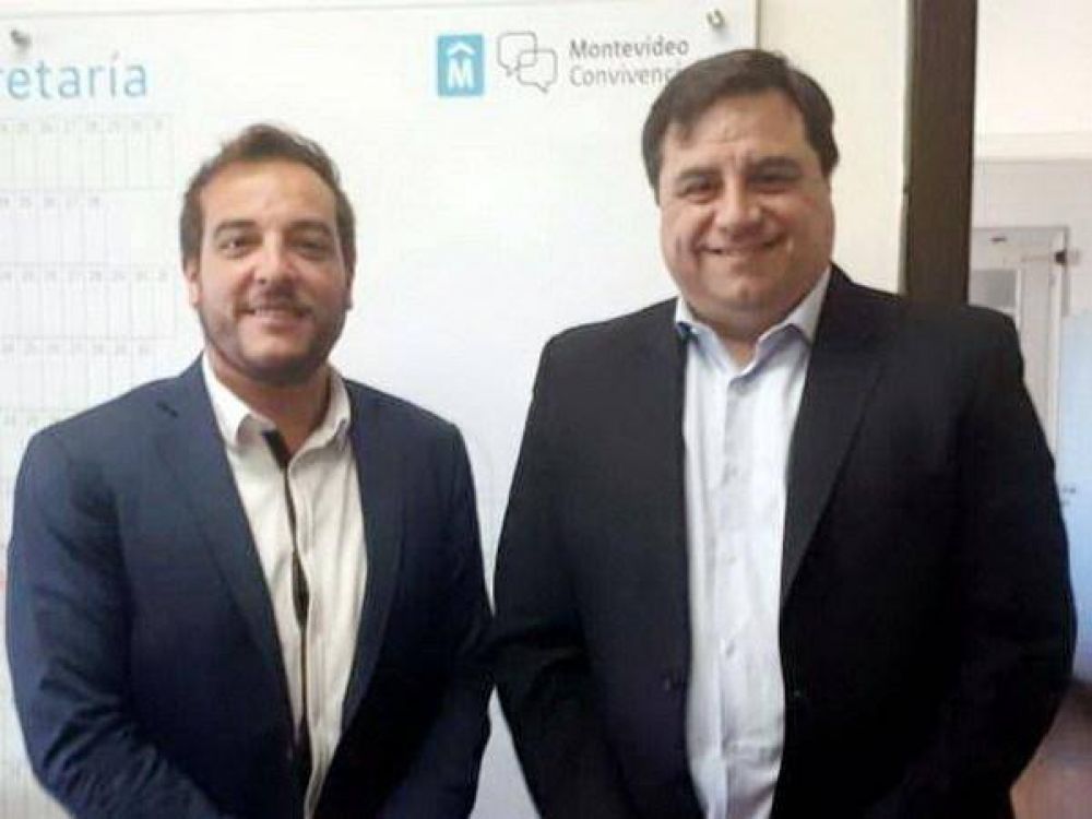 El diputado Manino Iriart en Uruguay con representantes internacionales