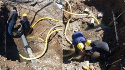 El acueducto de Godoy y Morit�n ya est� reparado