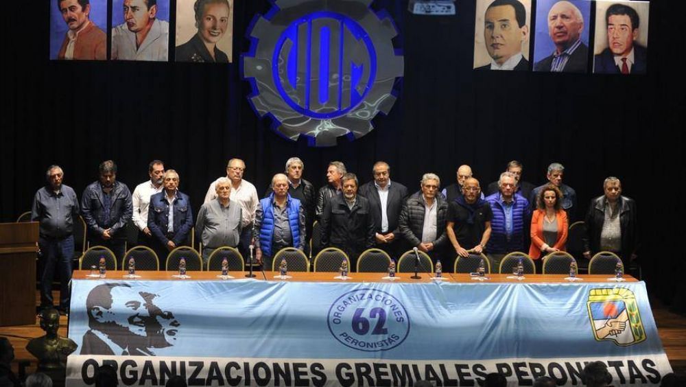 Para presionar por lugares en las listas de 2019, los gremios peronistas relanzan las “62 Organizaciones”