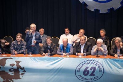 La CGT present sus 62 Organizaciones Peronistas y pide pista para 2019
