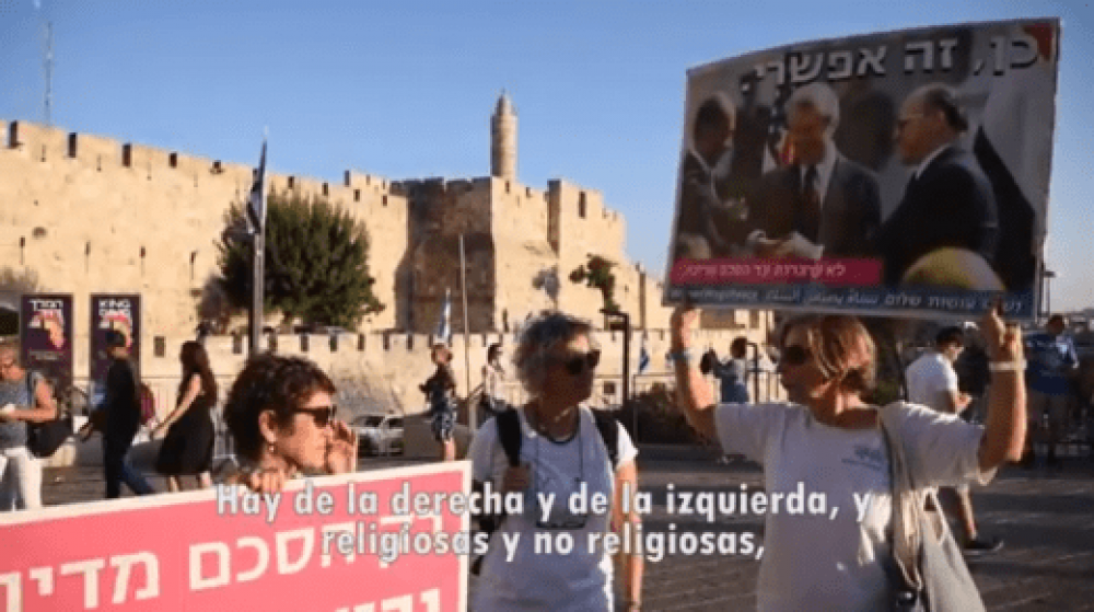 Mujeres judas y rabes marchan por la paz en Jerusaln