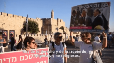 Mujeres jud�as y �rabes marchan por la paz en Jerusal�n