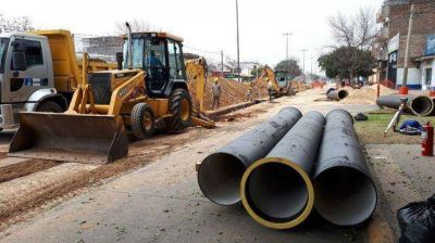La provincia duplic� la inversi�n en saneamiento para la ciudad