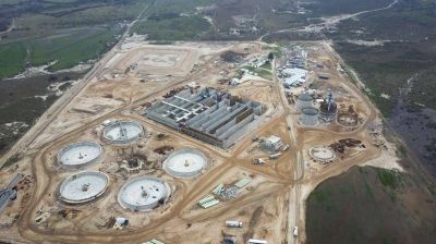 La nueva depuradora cloacal registra un avance de obra del 65 por ciento