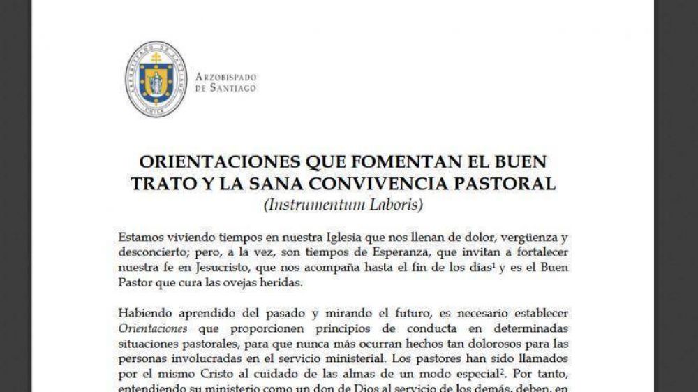 La iglesia chilena prohibi� a los curas besar, abrazar y tocar los genitales de los ni�os