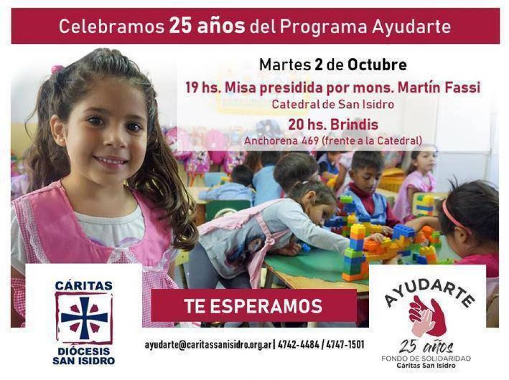 Cumple 25 aos el programa Ayudarte, de Critas San Isidro