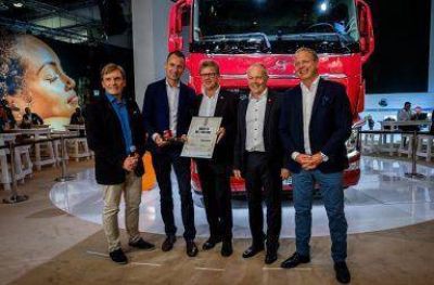 Volvo entrega el cami�n FH N�1.000.000 en Hannover