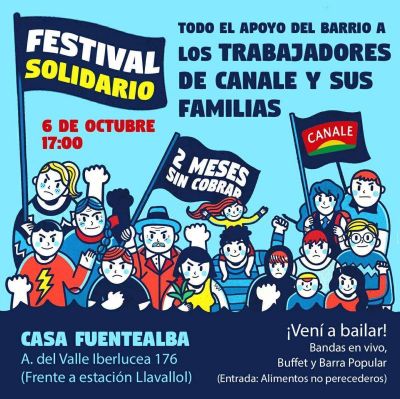 Los mil empleados de Canale hace dos meses no cobran sus salarios