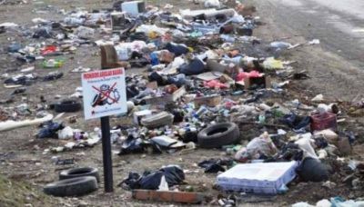Mini basural en Virgen del Valle: 