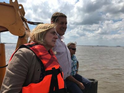 MAYOL Y ETCHEVERE RECORRIERON EL TRAMO IV DEL R�O SALADO