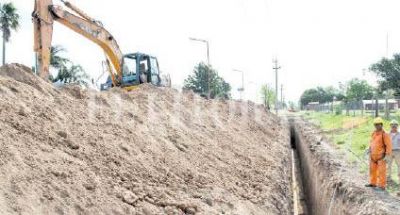 La obra de red cloacal ya cuenta con un 65% de avance de obra
